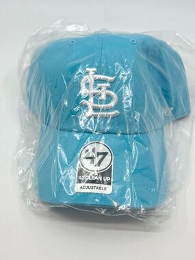 St. Louis Cardinals '47 Brand Clean Up Strap-Back Baby Blue Hat Cap - BRAND NEW